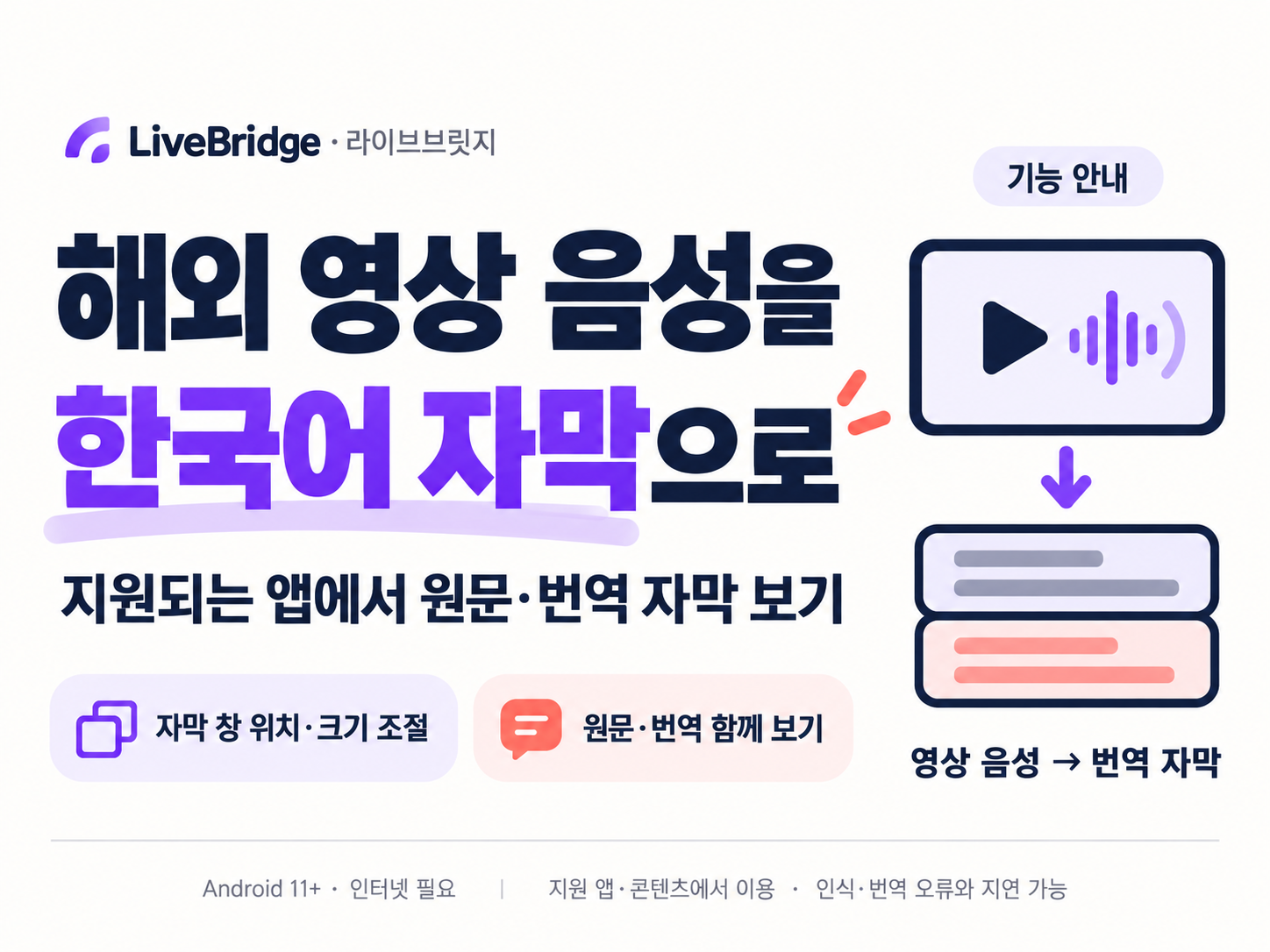 라이브브릿지 - 번역 자막